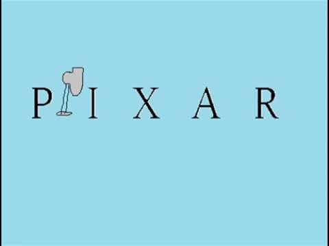 Walt Disney Pictures Pixar Animation Studios Logo - Walt Disney Picture & pixar animation studios logo 3D