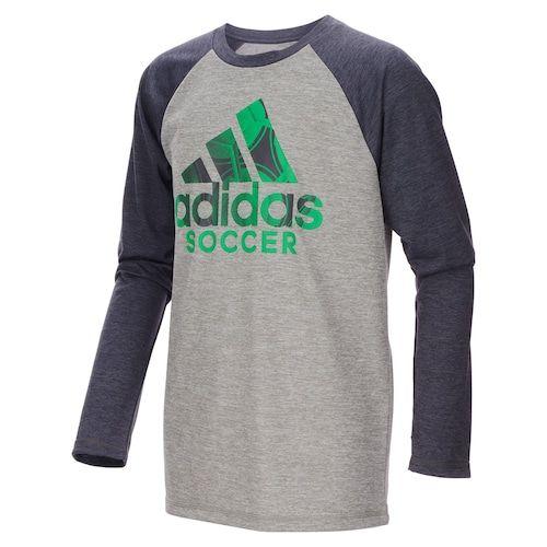 Adidas Soccer Logo - Boys 4-7x adidas climalite Soccer Logo Graphic Raglan Tee