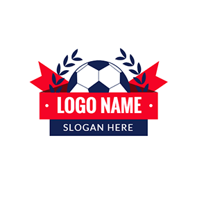 Red White and Blue Sports Team Logo - 45+ Free Football Logo Designs | DesignEvo Logo Maker