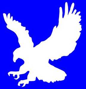 White and Blue Eagle Logo - White Eagle Clip Art at Clker.com - vector clip art online, royalty ...
