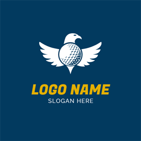 White and Blue Eagle Logo - Free Eagle Logo Designs. DesignEvo Logo Maker