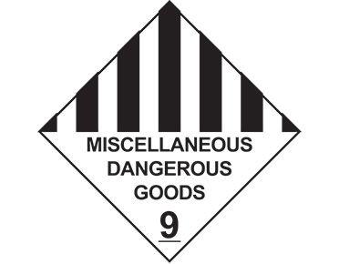 DG Diamond Logo - Miscellaneous dangerous goods - Class 9 dangerous goods diamond