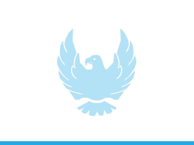 White and Blue Eagle Logo - Eagle Logo Illustration