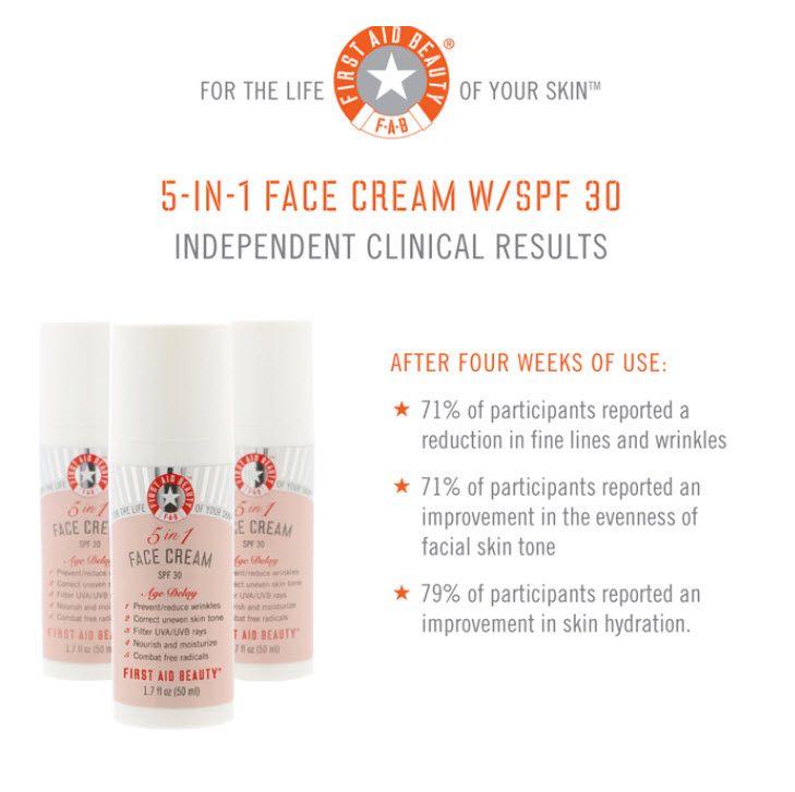 First Aid Beauty Logo - in 1 Face Cream SPF 30 Aid Beauty