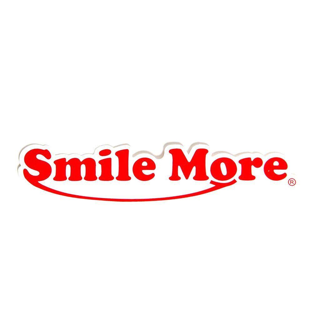 Red Smile Logo - Smile More Classic Logo Stickers