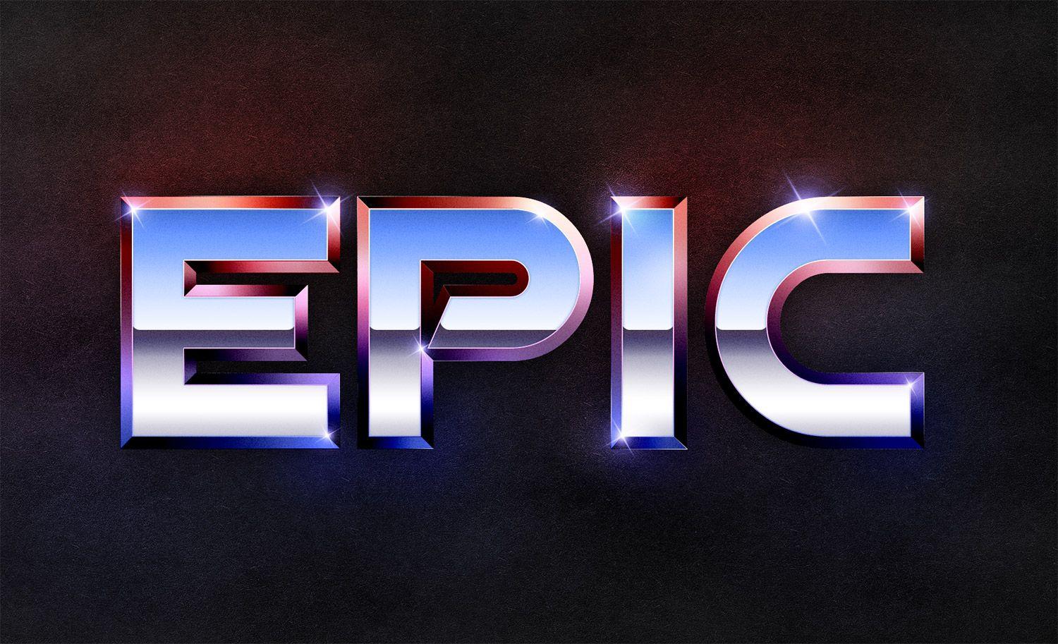 Blue Metal Logo - Recreate the Epic 80's Metal Text Effect in Photoshop