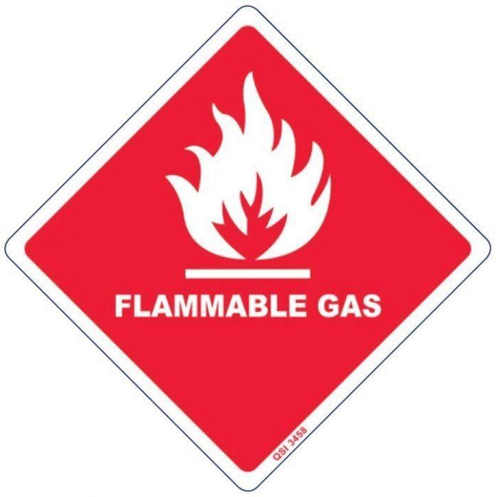 DG Diamond Logo - FLAMMABLE GAS w/o Numerical (DG Diamond)