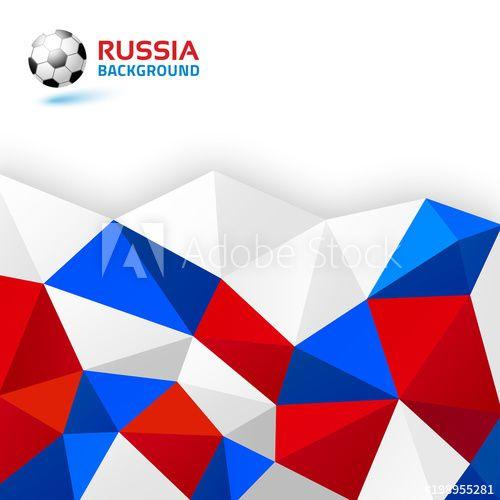 Red White and Triangle Sports Logo - WebGeometric blue red white abstract bright background. Russia 2018 ...