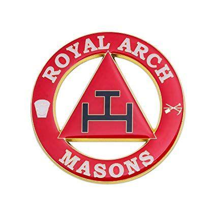 Masonic Auto Car Badge Emblems mason freemason E14 ROYAL ARCH MASONS  Ornaments com Collectibles