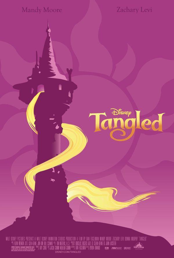 Tangled Movie Logo - Tangled Movie Poster by Michelle Yao, via Behance - nice example of ...