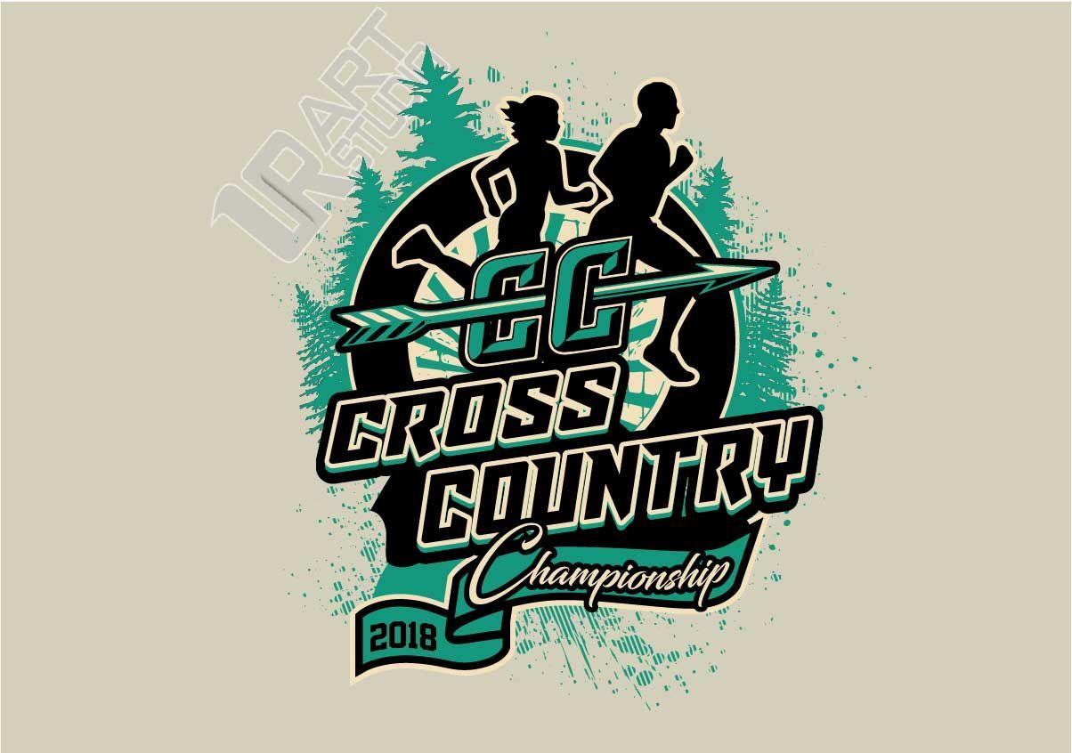 Green Cross Country Logo - CROSS COUNTRY 2018 CHAMPIONSHIP 3rd logo | | URARTSTUDIO - logos ...