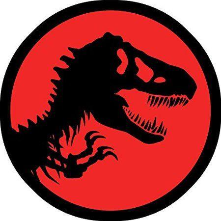 Round Red Logo - Jurassic World Park Dinosaur Red Logo Edible Image Photo 8 Round