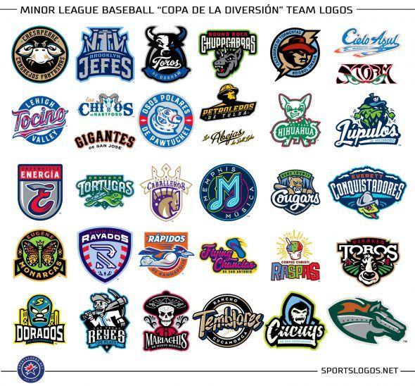 MiLB Logo - MiLB es Divertido, 33 Clubs Unveil Spanish Rebrands for 2018. Chris
