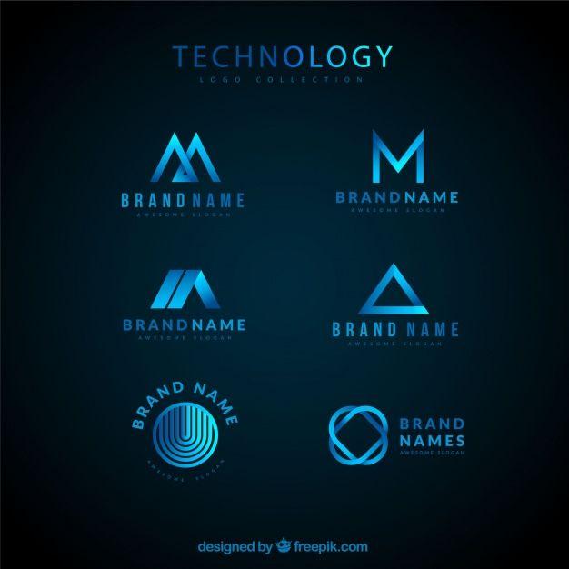 Electric Blue Logo - Technological logo collection Vector | Free Download