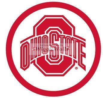 OSU Logo - Amazon.com: 4 INCH Round O Logo Symbol Red White OSU Ohio State ...