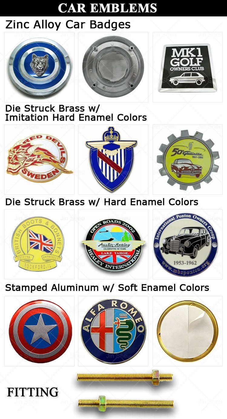 Round Car Logo - Army Commemorative Personalized Gold Round Logo Metal 3d Car Emblem ...