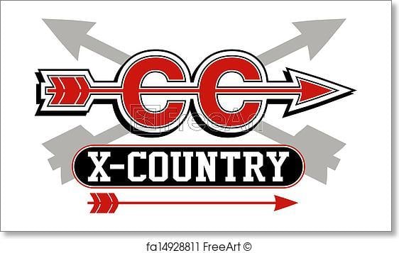 Cross Country Logo - Free art print of Cross country logo with arrows | FreeArt | fa14928811