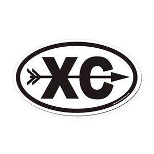 Cross Country Logo - Cross Country Car Magnets - CafePress
