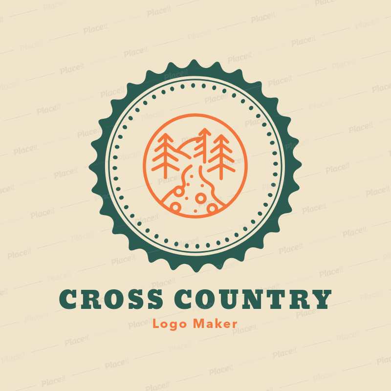 Cross Country Logo - Placeit - Cross Country Logo Template