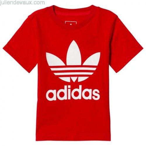Round Red Logo - adidas Originals Boy Red Logo Infants T-Shirt Comfortable soft ...