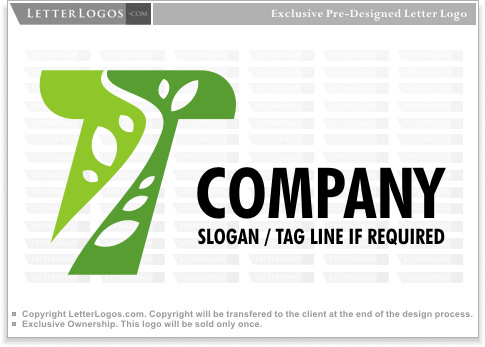 Green Letter T Logo - Letter T Logos