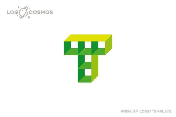 Green Letter T Logo - Tower - Letter T Logo ~ Logo Templates ~ Creative Market