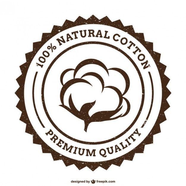 Cotton Logo - Grunge cotton logo Vector