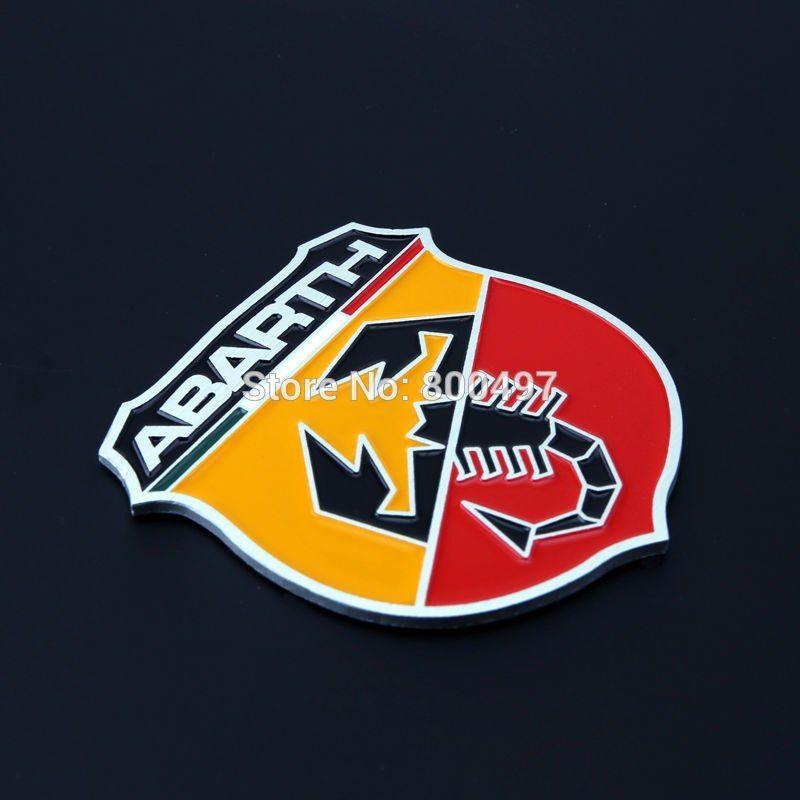 Abarth Car Logo - 10 x Newest 3D Aluminium Alloy Car Emblem For Fiat Abarth Car ...