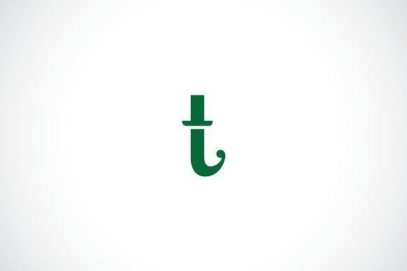 Green Letter T Logo - Letter t hat logo template ~ Logo Templates ~ Creative Market