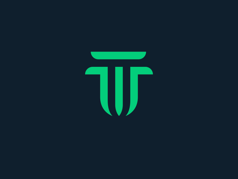 Green Letter T Logo - 50+ Letter T Logo Design Inspiration and Ideas - Design Crafts