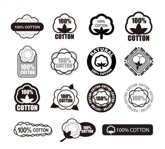 Cotton Logo - cotton logo vector set. Printables. Logo design, Logos, Vector