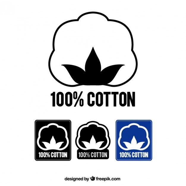 Cotton Logo - 100% cotton labels Vector