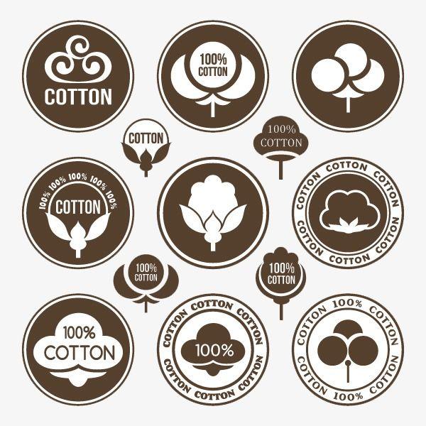 Cotton Logo - Cotton Logo Vector, Logo Vector, Cotton Logo, English Label PNG