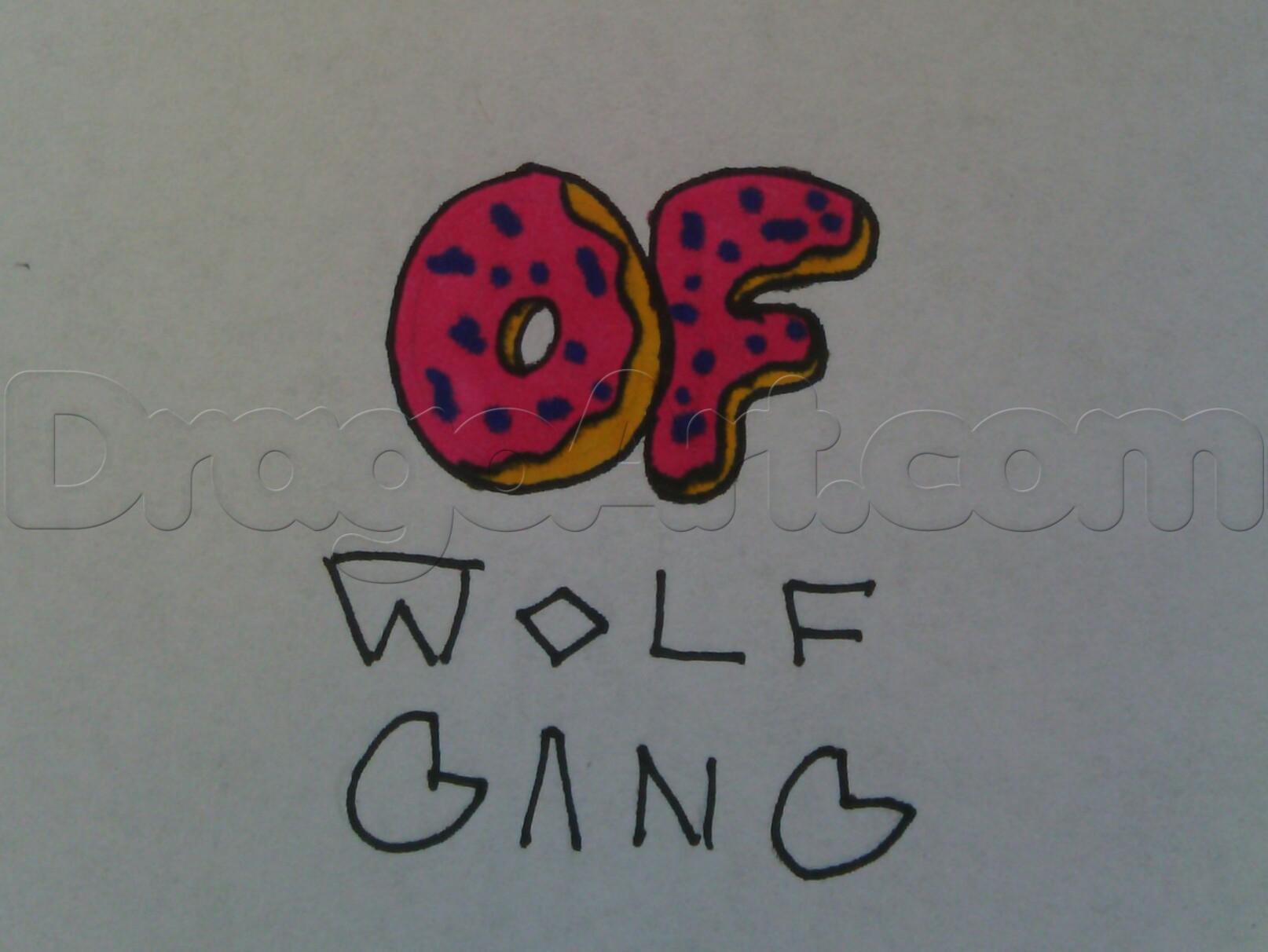 Odd Future Wolf Logo - Step 7. How To Draw The Odd Future Wolf Gang Logo
