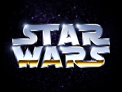 Star Wars Logo - Star Wars chrome logo by Louie Mantia | Dribbble | Dribbble