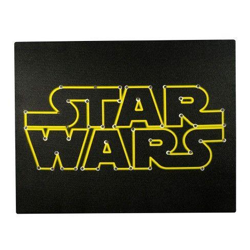 Star Wars Logo - Star Wars® Logo Light Up Wall Canvas (16x20)