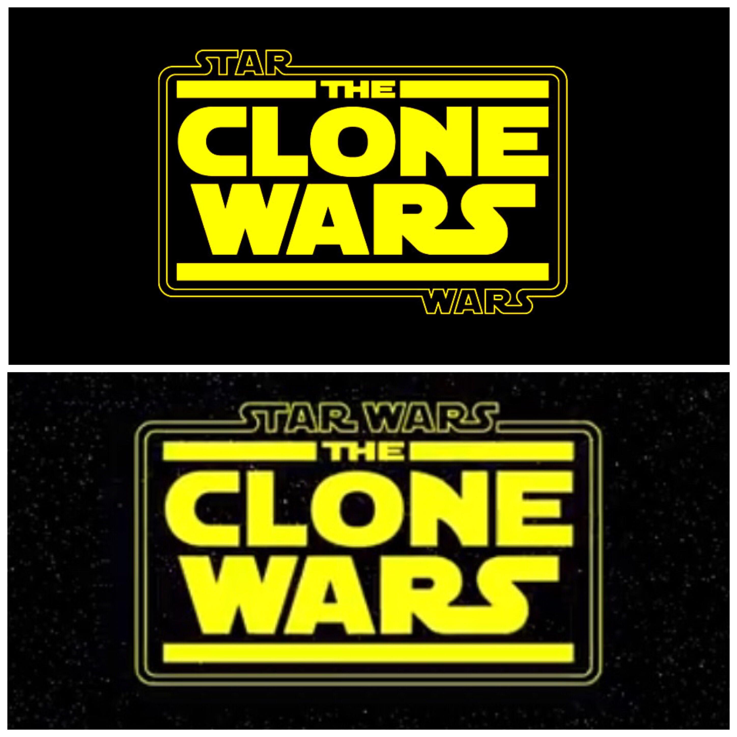 Star Wars Logo - I'm glad they finally fixed the clone wars logo from saying “Star ...