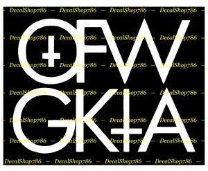 Wolf Gang OFWGKTA Logo - OFWGKTA Odd Future Wolf Gang Khalifa Die Cut Peel N