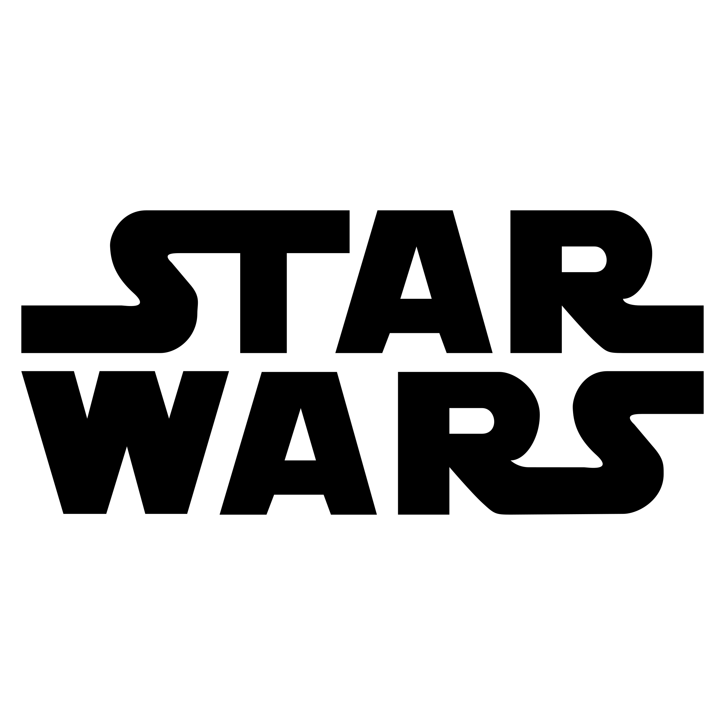 Star Wars Black and White Logo - Star Wars Logo PNG Transparent & SVG Vector - Freebie Supply