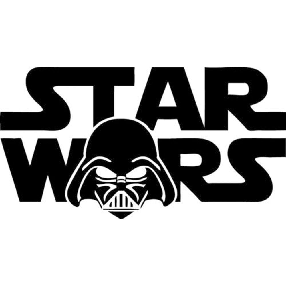 Star Wars Logo - Fashion Style DARTH VADER STAR WARS Logo Wall Art Vinyl Decal ...
