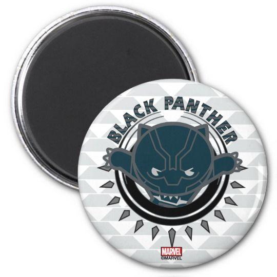 Cute Panther Logo - Kawaii Black Panther Logo Magnet | Zazzle.com