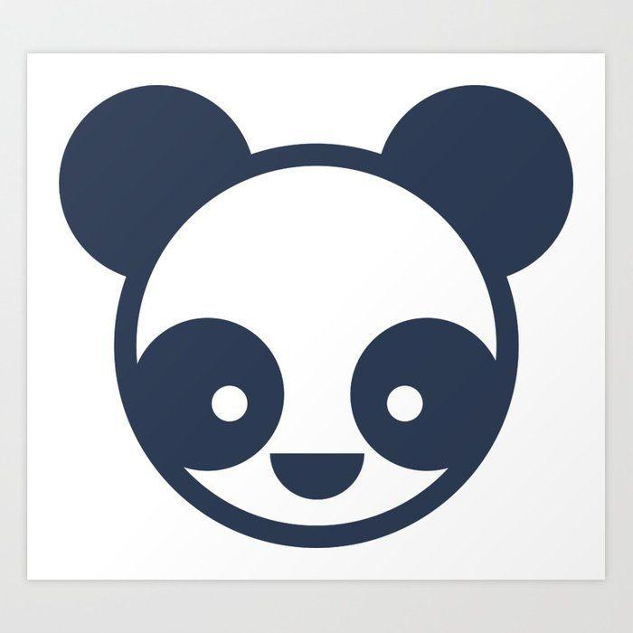 Panda Bear Logo - Panda Bear Logo Art Print by chupz | Society6