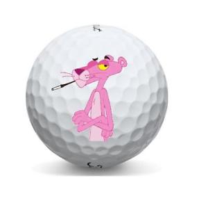 Cute Panther Logo - 3 Dozen (Pink Panther Cute Logo) Titleist Pro V1x Mint Golf Balls + ...