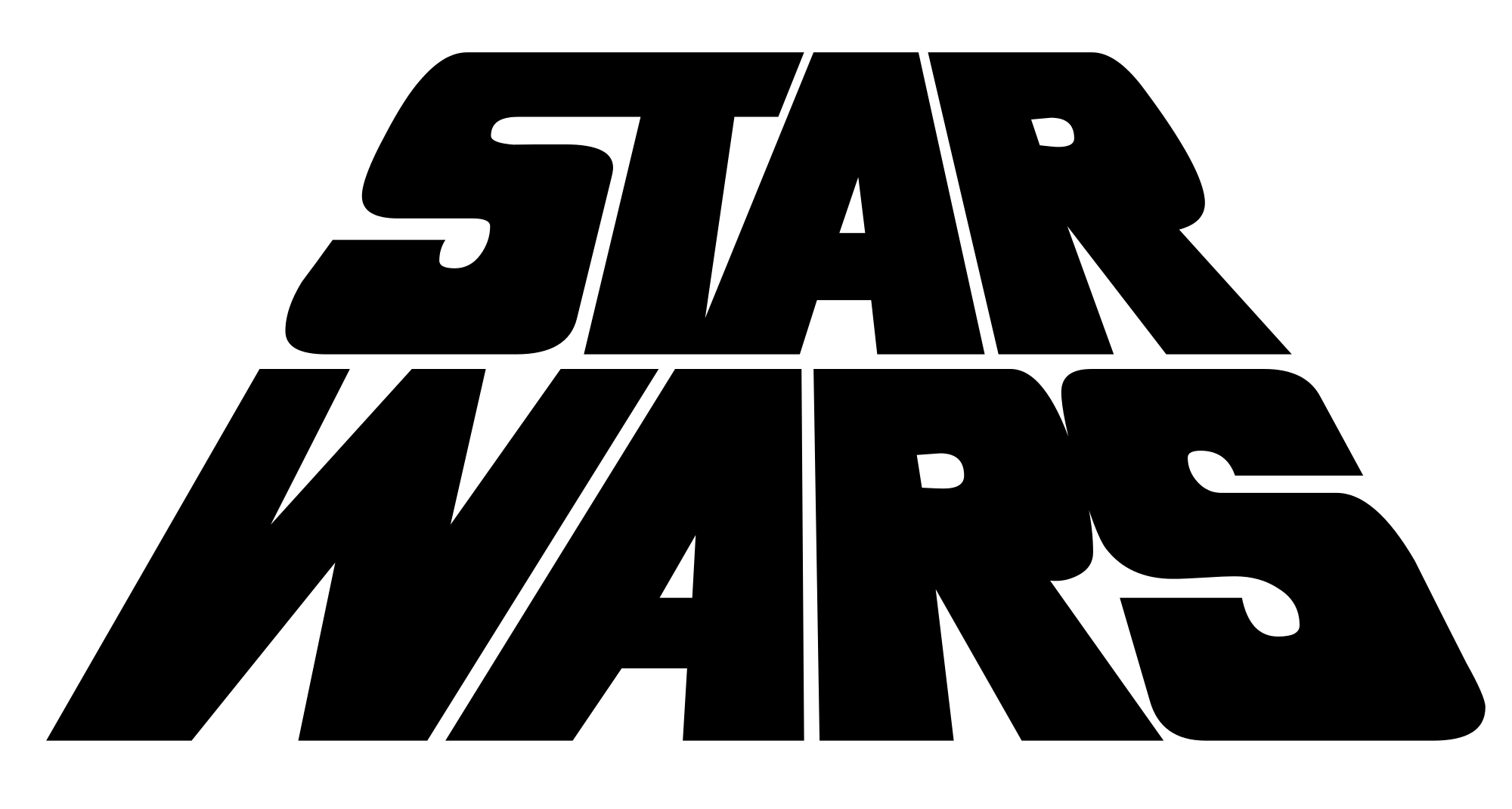 Star Wars Logo - Does anyone know if there is a font for this Star Wars logo? : StarWars