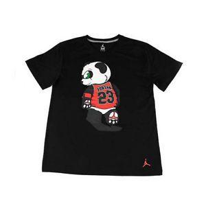 Panda Bear Logo - NIKE Jordan Panda Bear Logo Printed Tee T-Shirt Sport Basketball ...