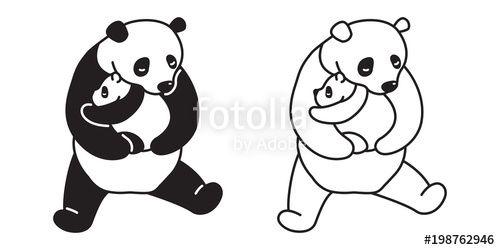 Panda Bear Logo - panda Bear vector icon logo polar bear teddy illustration cartoon ...