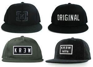 Krew Skate Logo - KREW KR3W CAP HAT SNAPBACK ASSORTED SKATE HAT CAP
