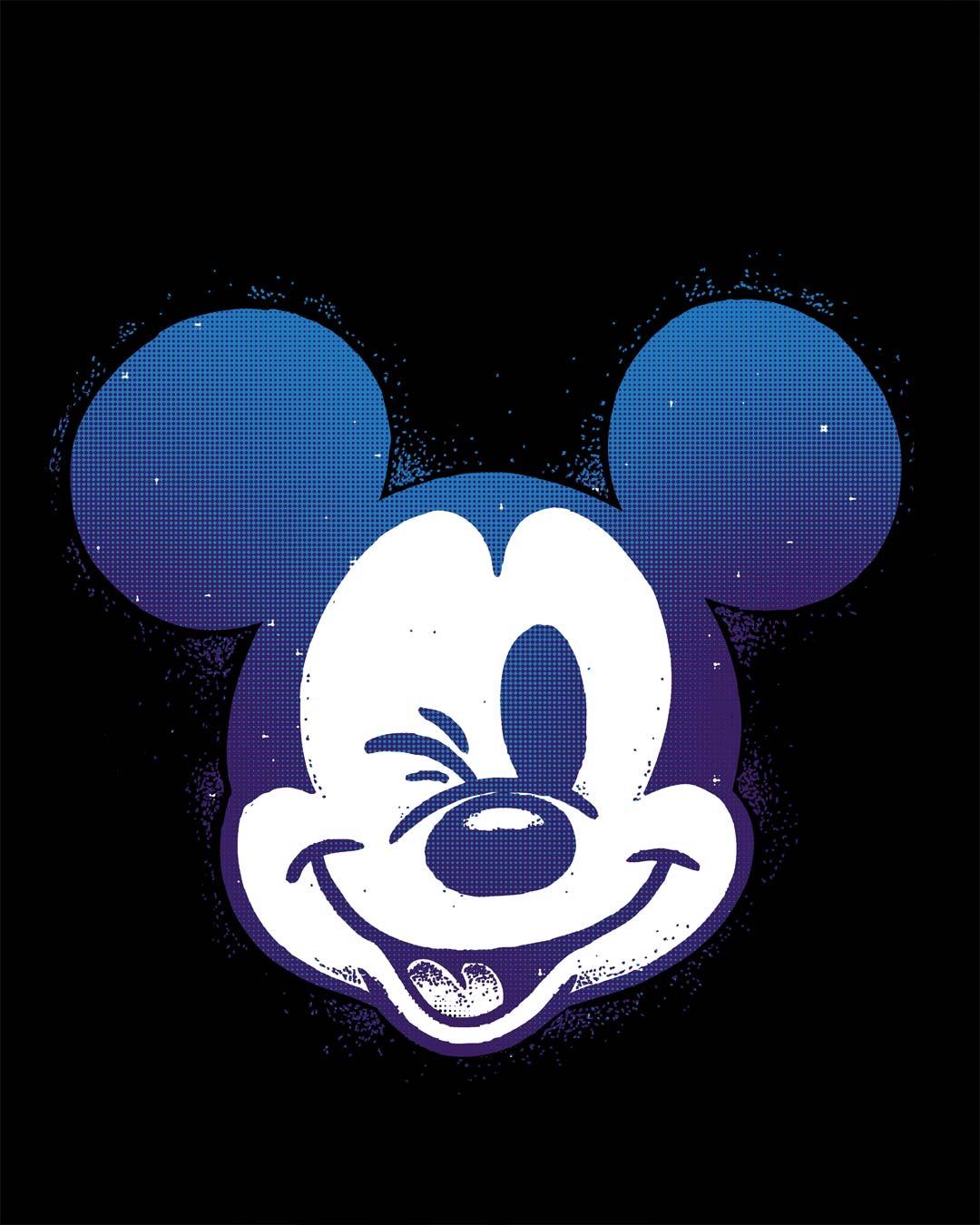 Mickey Galaxy Logo - Buy Galaxy Mickey (DL) Printed Half Sleeve Boyfriend T-Shirt For ...