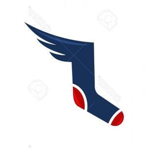 Sneaker with Wings Logo - Adorable Photostock Vector Sneaker With Wings Icon Vector Sports ...