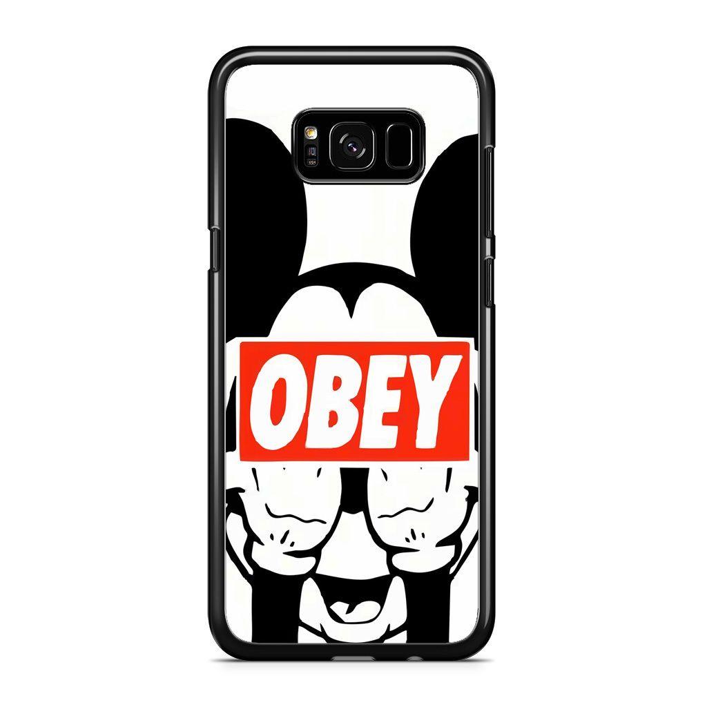 Mickey Galaxy Logo - Mickey obey Style Samsung Galaxy S8 Case - CASESHUNTER